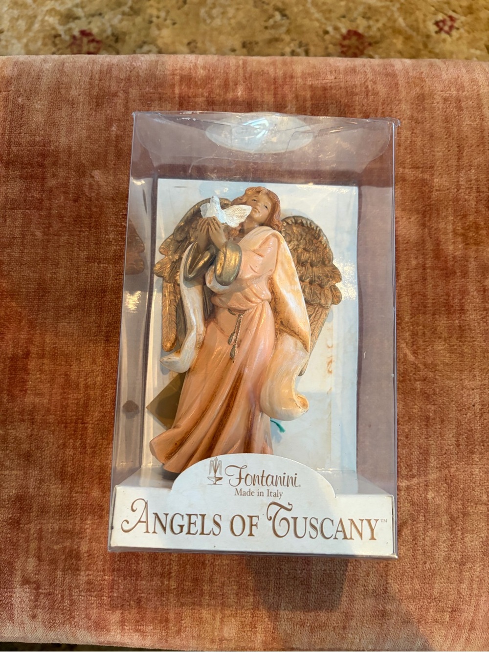 NIB Fontanini 5" Angels of Tuscany Teresa Made in Italy quiet luxury neutral